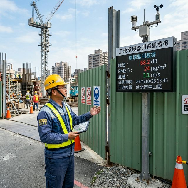藍域智測工地環境偵測器 BG-ENV-600 戶外固定式監測站 應用情境