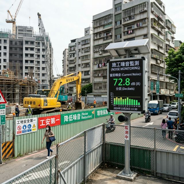 藍域智測噪音監測看板 BG-NOISE-240 顯示設備 應用情境