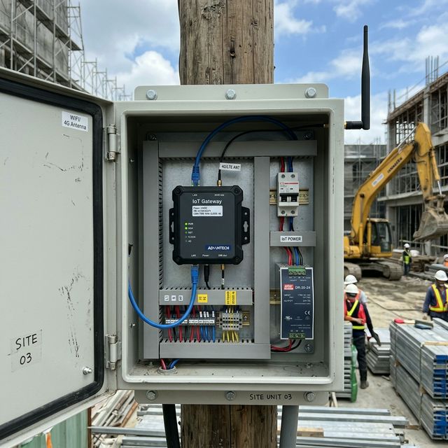 工地 IoT 通訊閘道器 BG-GW-120 應用情境