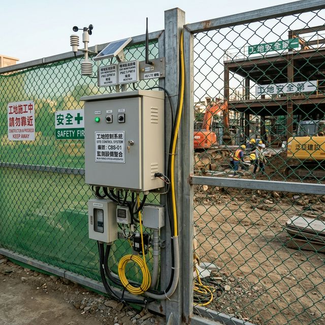 智慧工地整合控制箱 BG-CTRL-510 應用情境