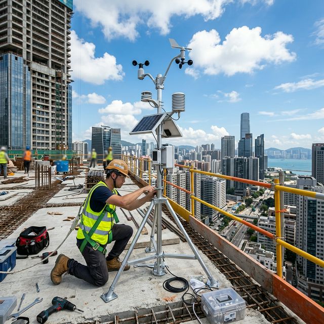 工地微氣象站 BG-WX-210 應用情境